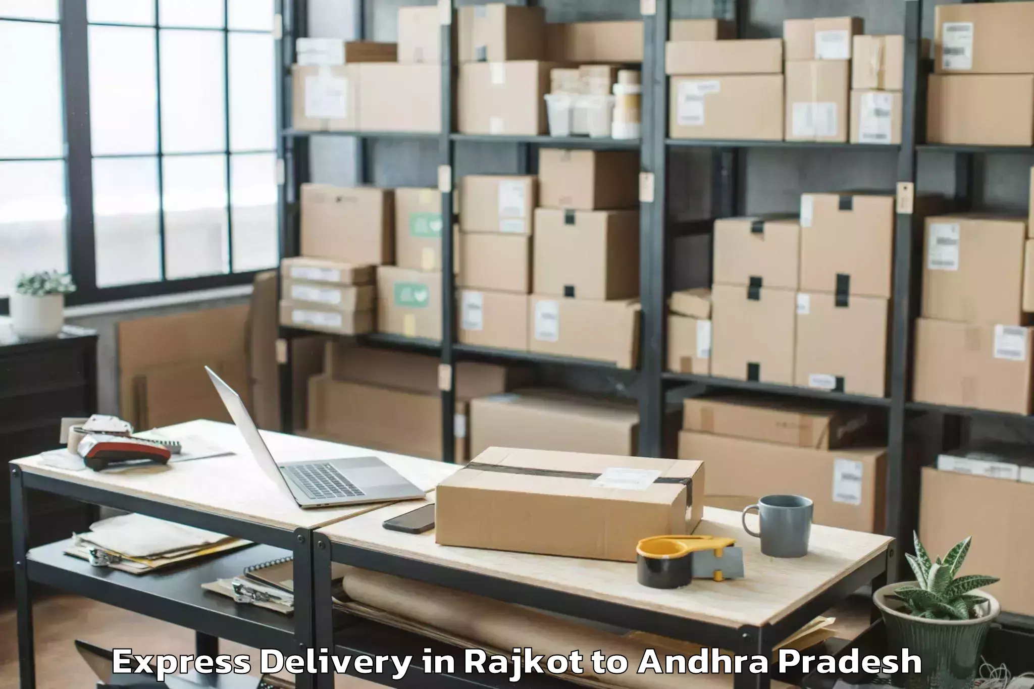 Leading Rajkot to Kanigiri Express Delivery Provider